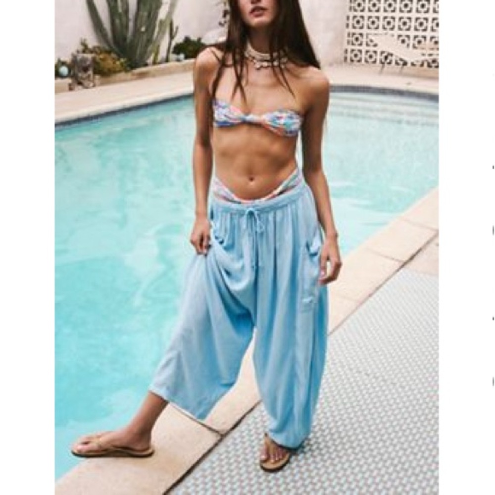 Free People Sky Blue Quinn Pants